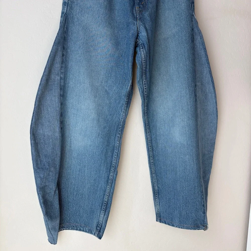 A.W.A.K.E. MODE Barrel Jeans Denim Blue Jeans Cotton Size 36 US 2 - Picture 4 of 10